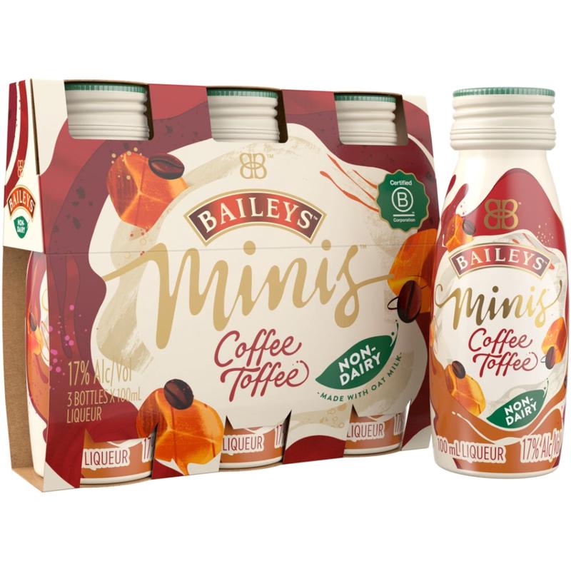 Baileys Minis Coffee Toffee 100ml 3PK