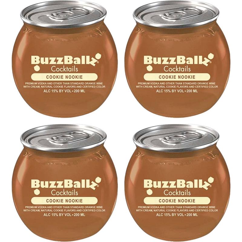 Buzzballz Cookie Nookie Pre-Mixed Cocktails 4-Pack