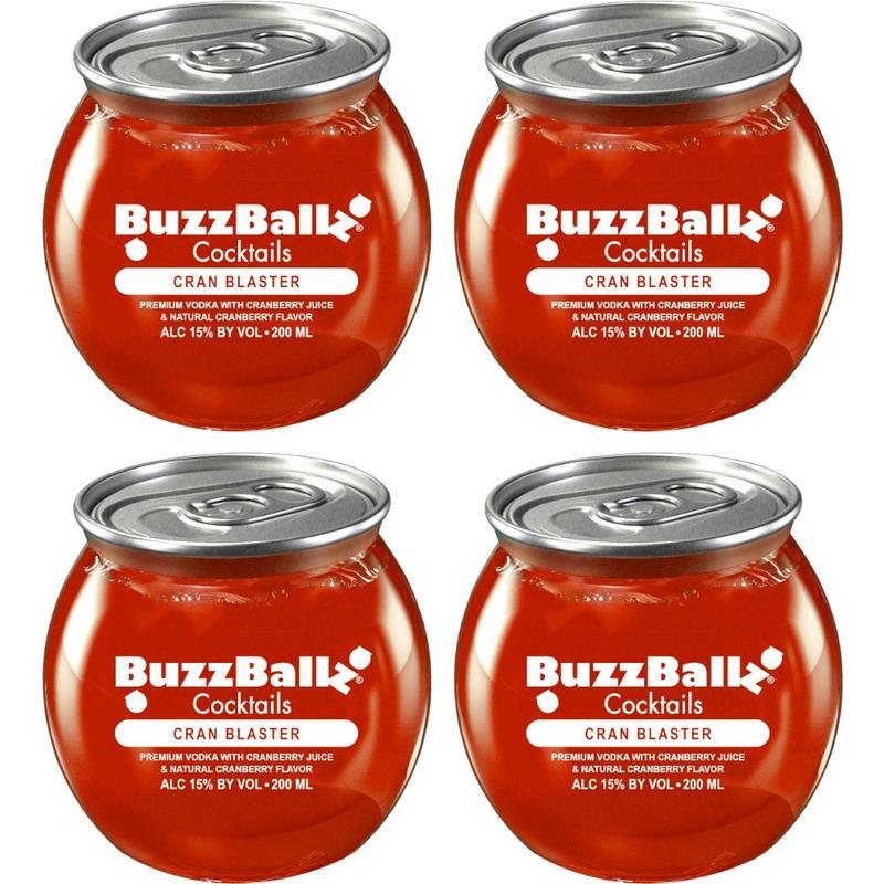 Buzzballz Cran Blaster Pre-Mixed Cocktails 4-Pack