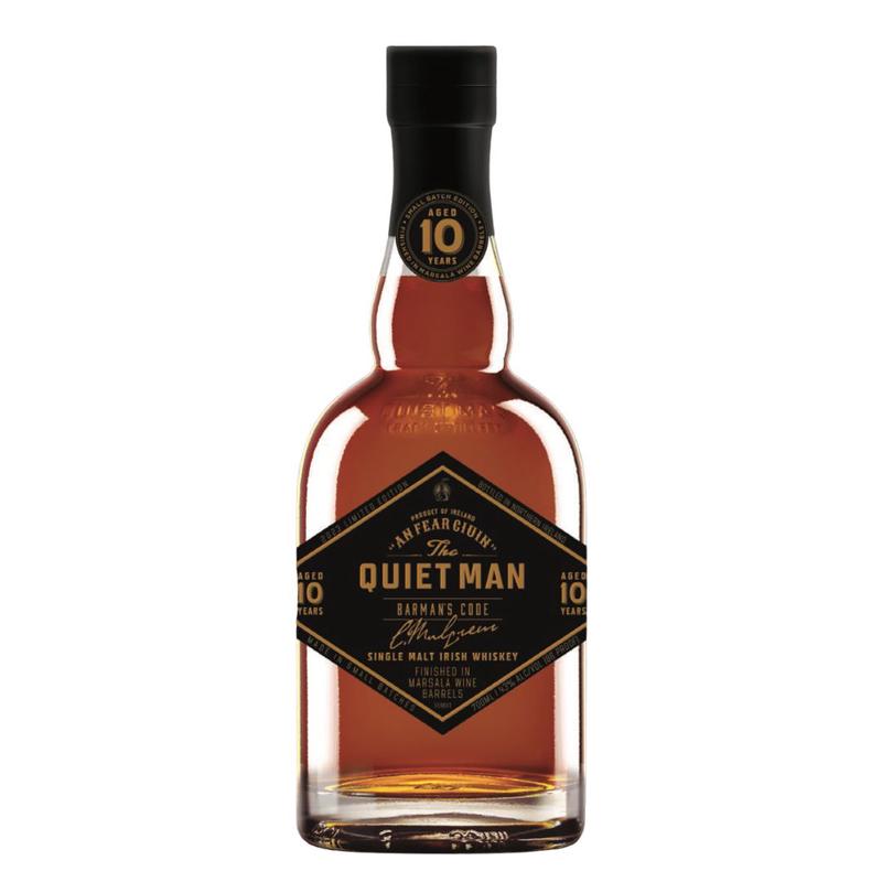 The Quiet Man 10 Year "Barman's Code" Marsala Finish Single Malt Irish Whiskey