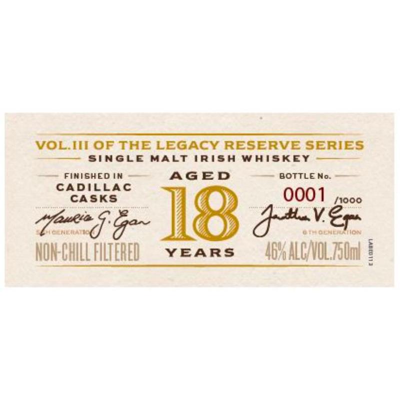 Egan's Legacy Reserve III 18 Year Old