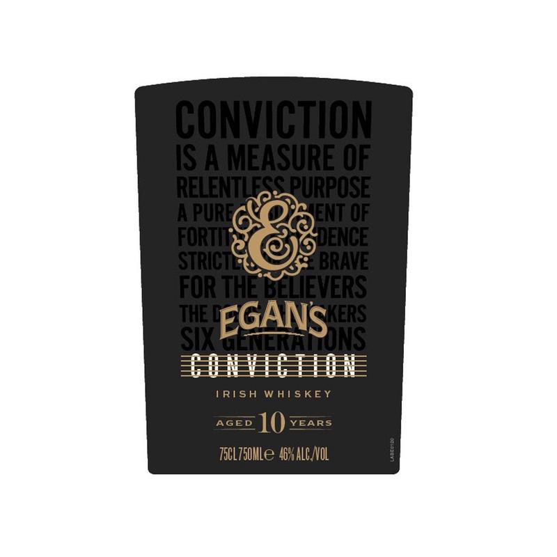 Egans Conviction 10 Year Old Irish Whiskey