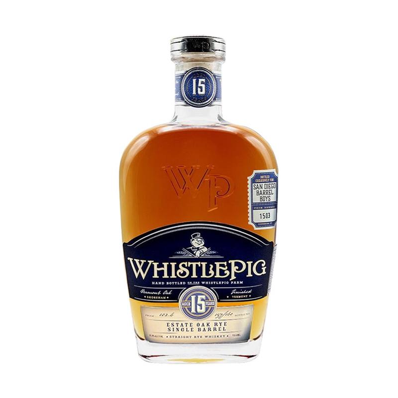 WhistlePig 15 Year Estate Oak Rye "SDBB" Barrel Pick #1503