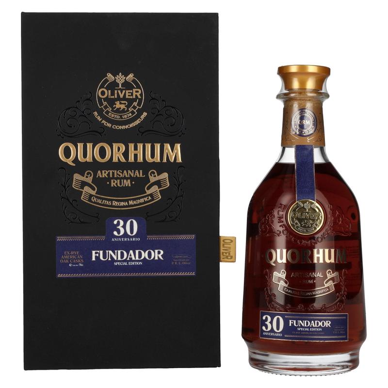 Ron Quorhum 30 Aniversario FUNDADOR Special Edition 42% Vol. 0,7l in Giftbox