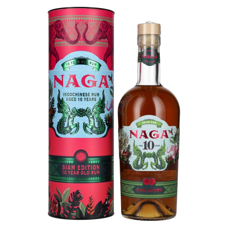 Naga 10 Years Old Indochinese Rum SIAM EDITION 40% Vol. 0,7l in Giftbox