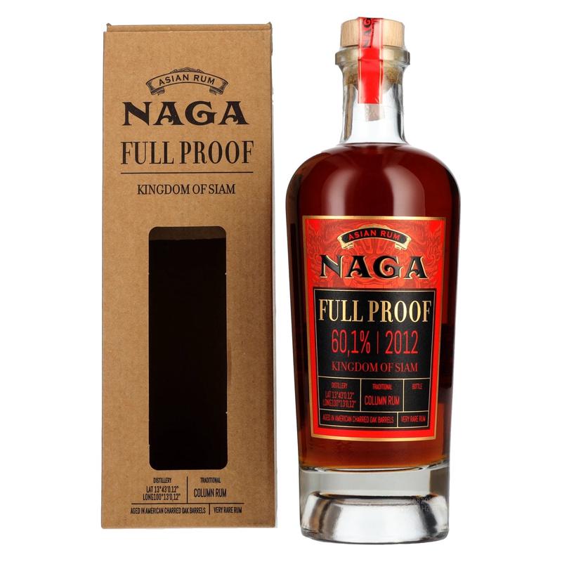 Naga Full Proof Asian Rum KINGDOM OF SIAM 2012 60,1% Vol. 0,7l in Giftbox