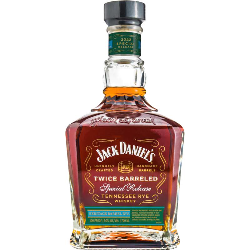 Jack Daniel's Twice Barreled Tennessee Rye Heritage Barrel 2023 Special Release