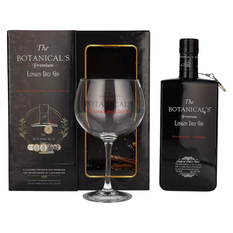The Botanical's Premium London Dry Gin 42,5% Vol. 0,7l in Giftbox with glass