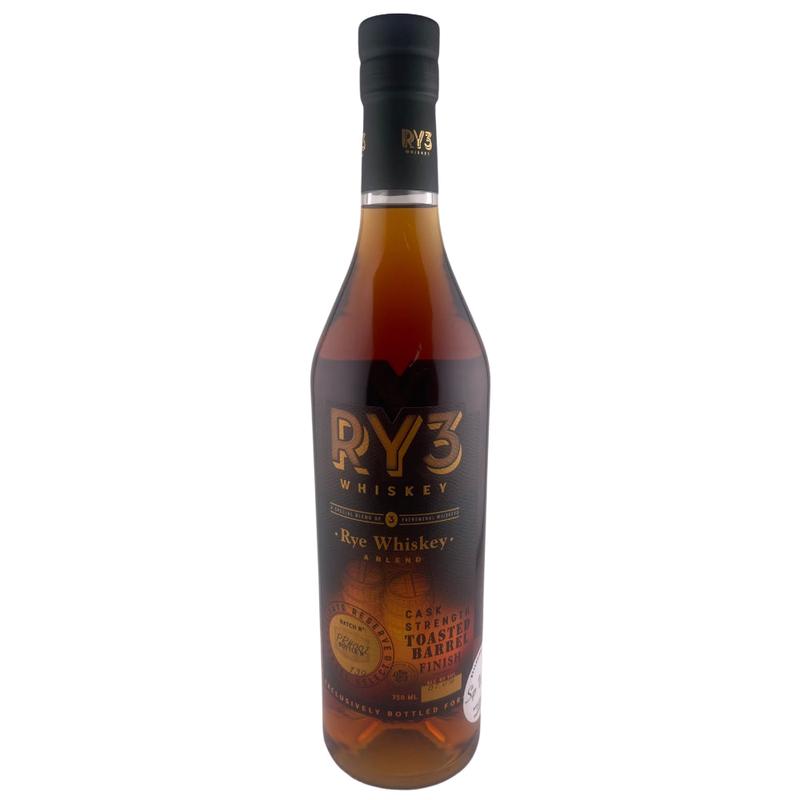 Ry3 Cask Strength Toasted Barrel Finish Rye Privately Selected by Sip Whiskey