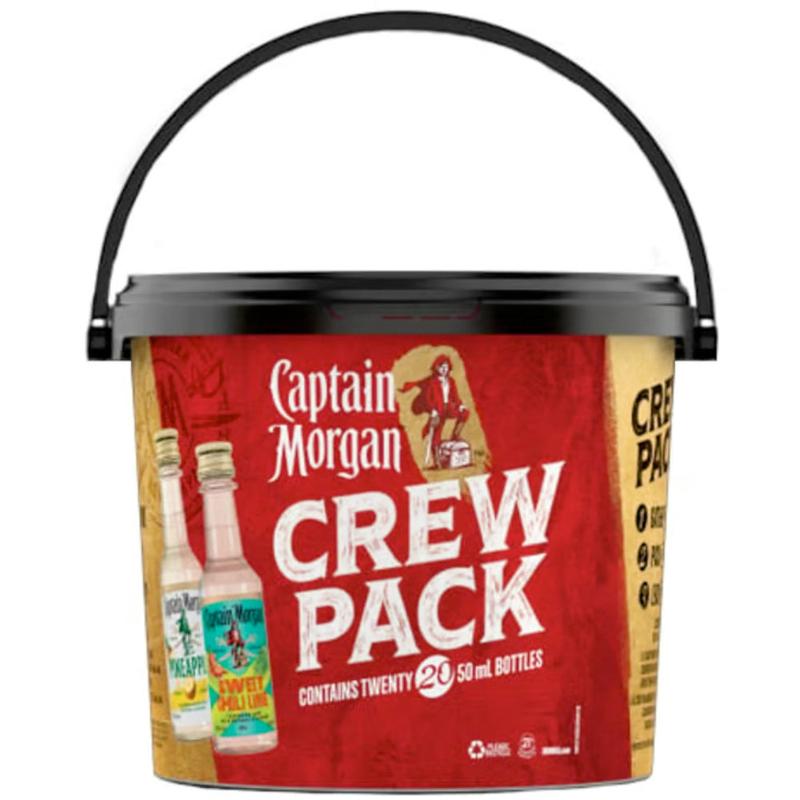 Captain Morgan Party Bucket 50ml 20pk