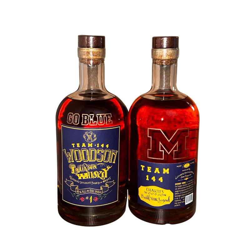 Woodson Team 144 University of Michigan Go Blue Commemorative Bottle Engraving