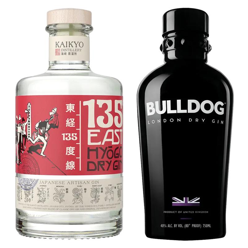 135 East Dry Gin Hyogo & Bulldog London Dry Gin Bundle