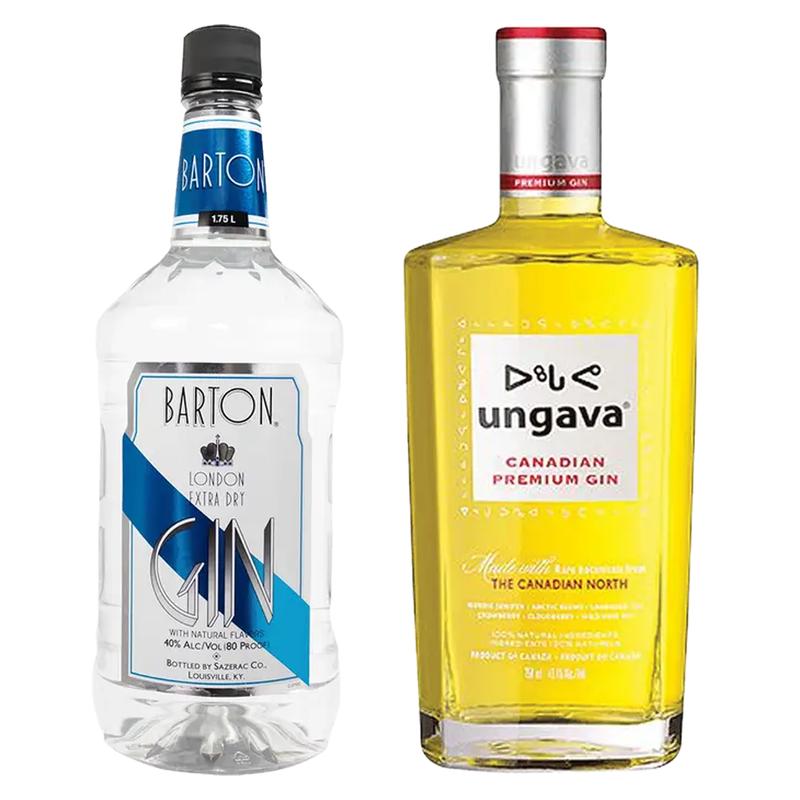 Barton London Extra Dry Gin & Ungava Premium Gin Bundle