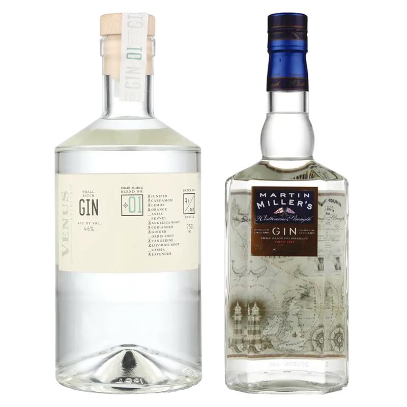 Venus Spirits Small Batch Gin Blend #1 & Martin Miller's Dry Gin Westbourne Strength Bundle