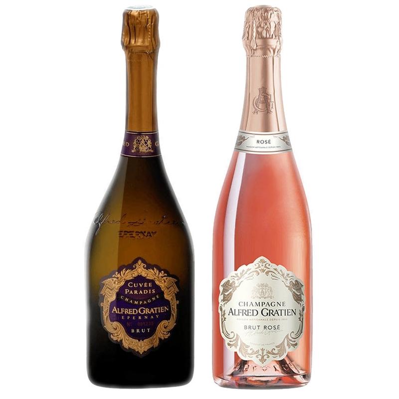 Alfred Gratien Champagne Brut Cuvee Paradis & Alfred Gratien Champagne Brut Rose Bundle