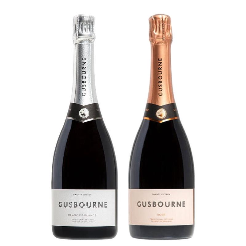 Gusbourne Brut Blanc De Blancs England & Gusbourne Brut Rose Bundle