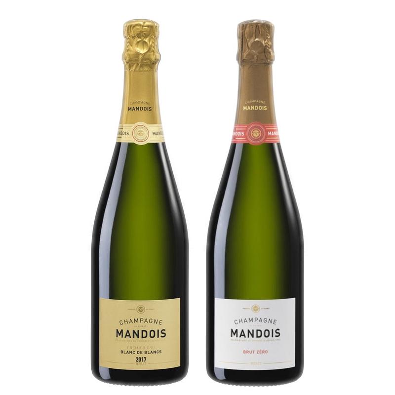 Mandois Champagne Brut Blanc de Blancs & Mandois Champagne Brut Zero Bundle