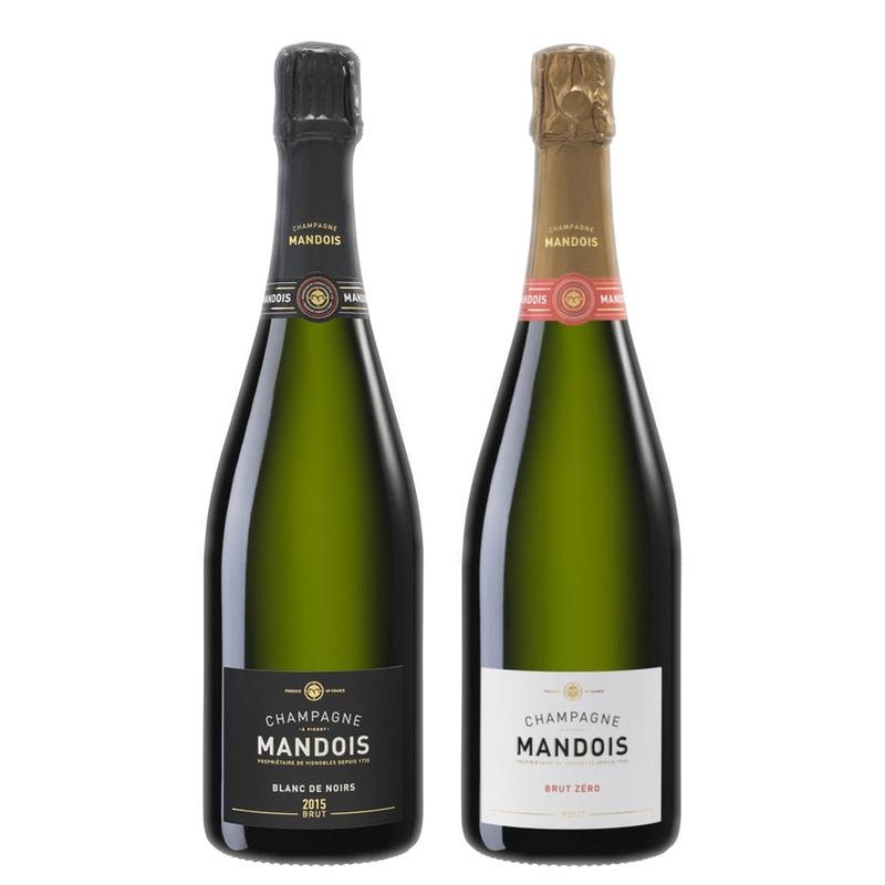 Mandois Champagne Brut Blanc de Noirs & Mandois Champagne Brut Zero Bundle