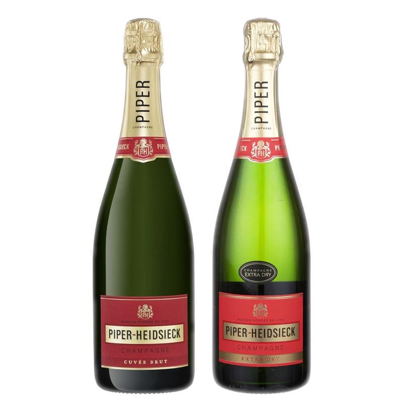 Piper-Heidsieck Brut NV Champagne & Piper-Heidsieck Extra Dry Champagne Bundle