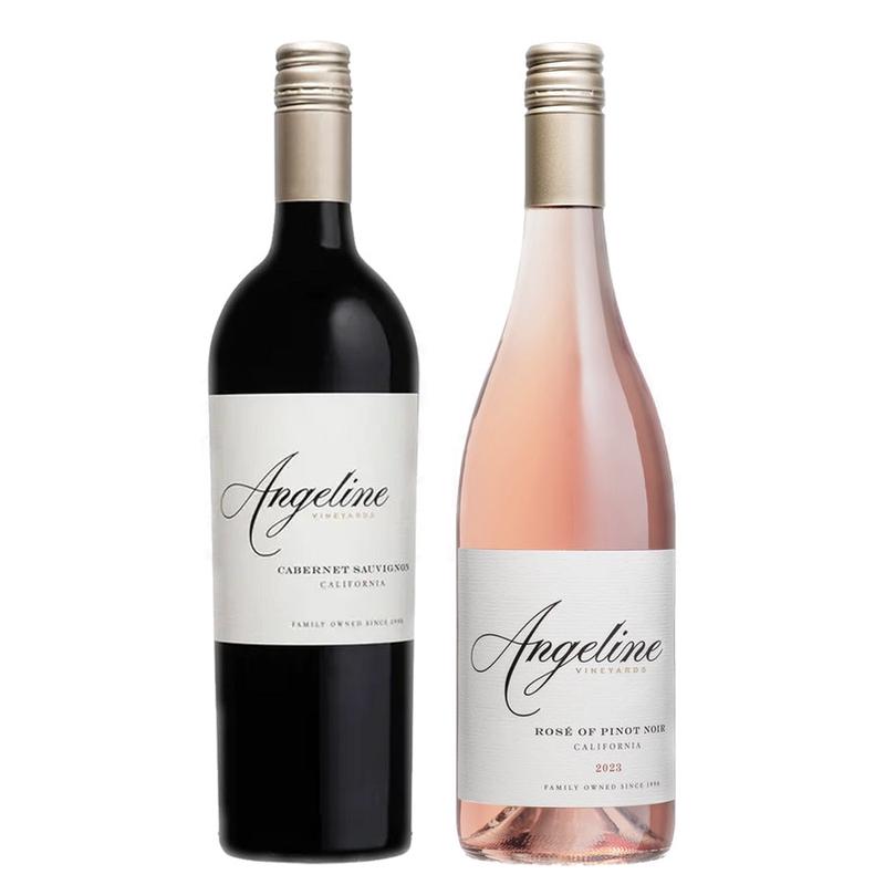 Angeline Cabernet Sauvignon California & Angeline California Pinot Noir Rose Bundle