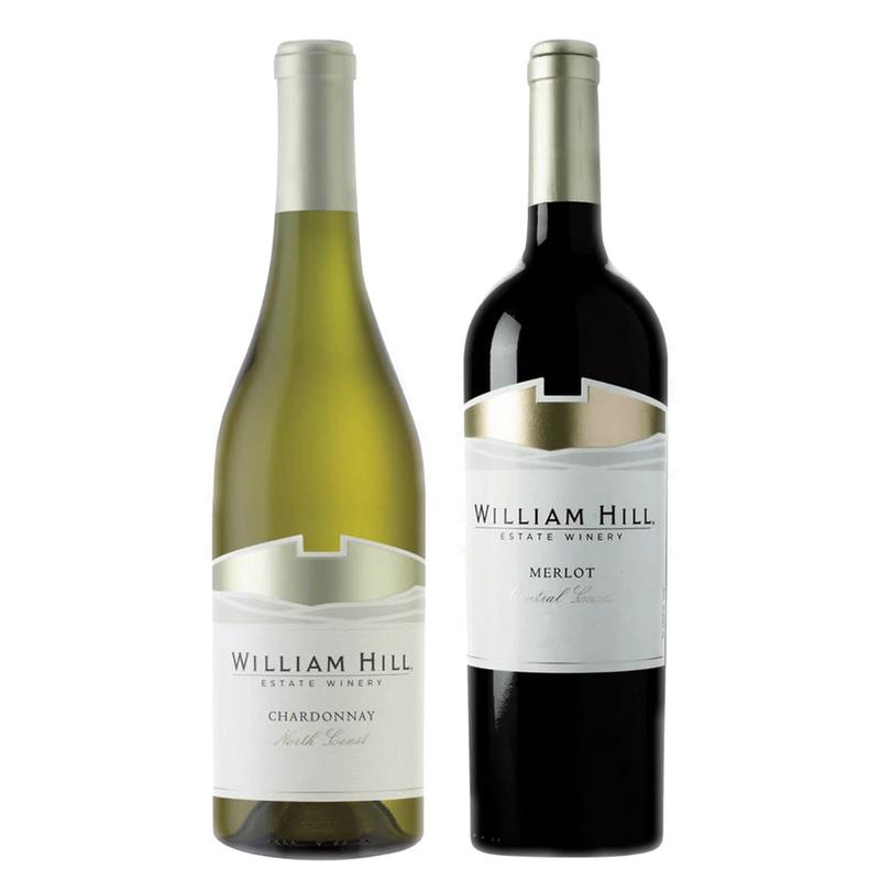 William Hill Chardonnay North Coast & William Hill Merlot California Bundle