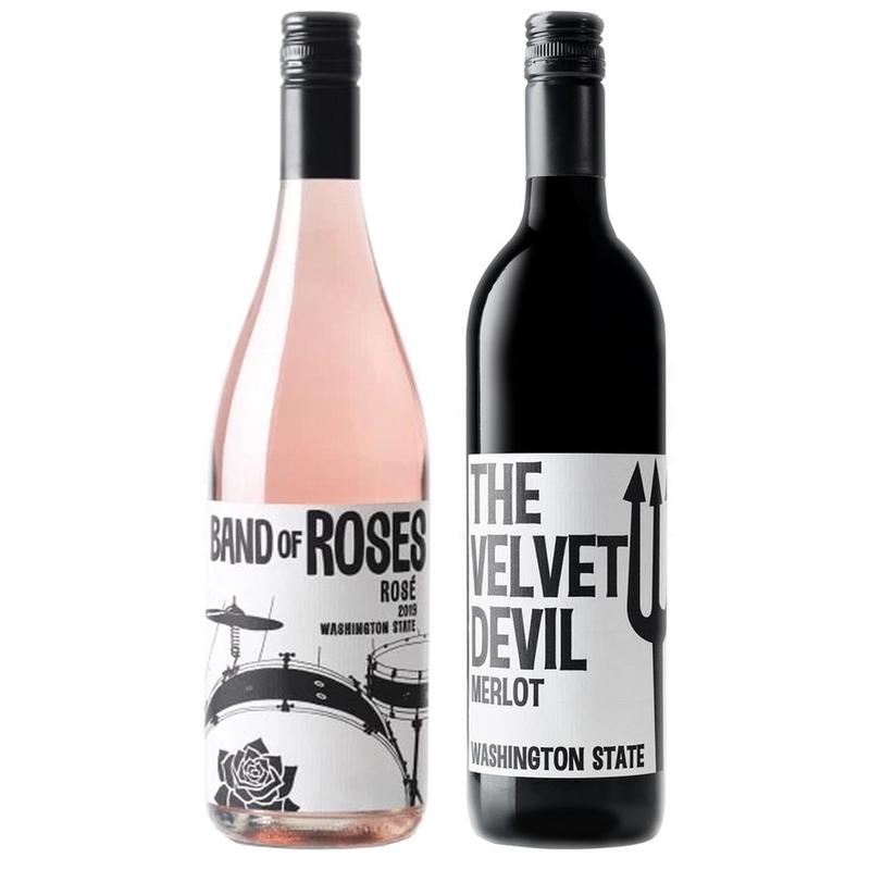 Charles Smith Wines Band Of Roses Washington & Charles Smith Wines Merlot The Velvet Devil Washington Bundle