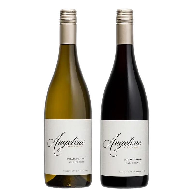 Angeline Chardonnay California & Angeline Pinot Noir California Bundle