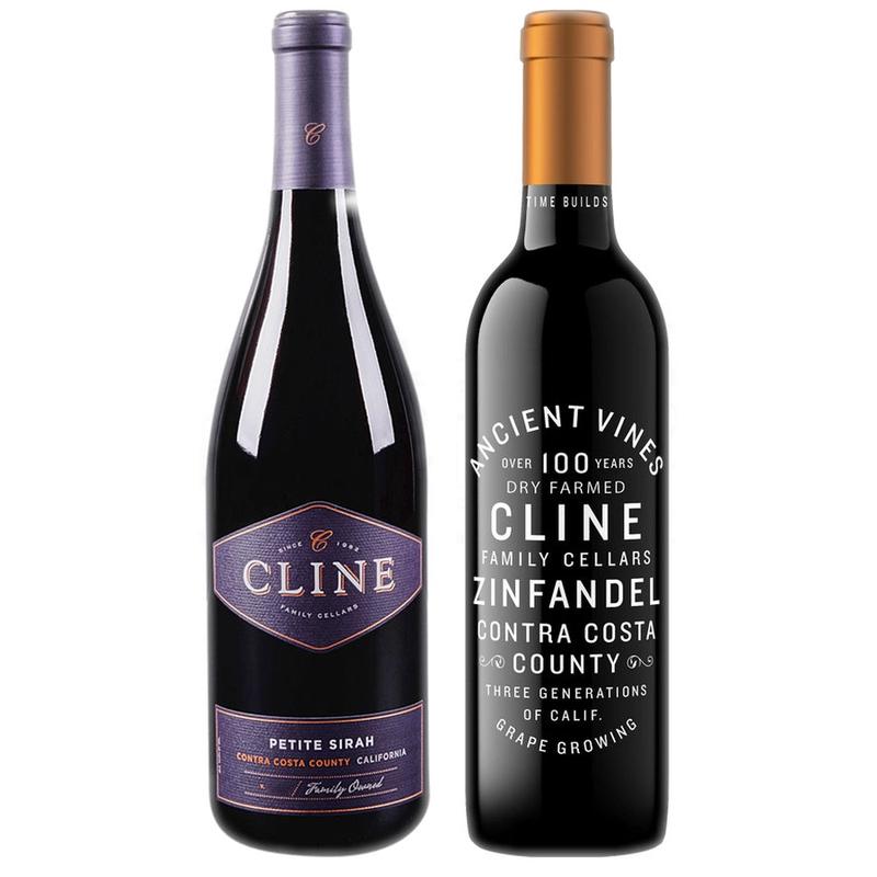 Cline Petite Sirah Contra Costa County & Cline Zinfandel Ancient Vines Contra Costa County Bundle