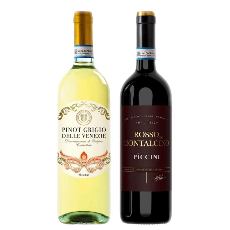 Piccini Pinot Grigio Delle Venezie & Piccini Rosso Di Montalcino Bundle