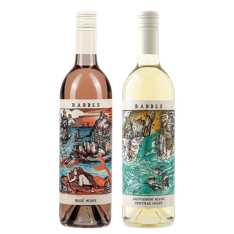 Rabble Paso Robles Rose & Rabble Sauvignon Blanc Bundle