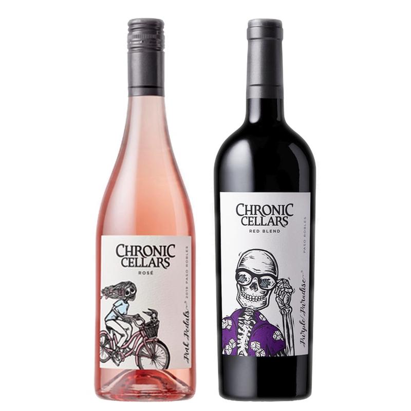 Chronic Cell Pink Pedals Rose & Chronic Cellars Purple Paradise Blend Bundle