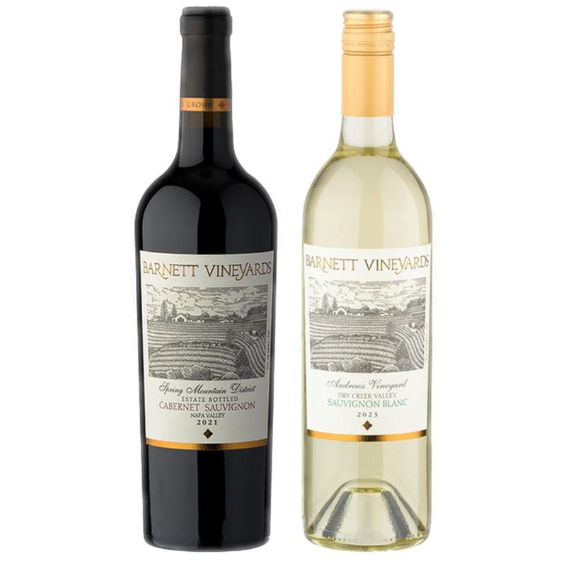 Barnett Cabernet Sauvignon Spring Mountain & Barnett Sauvignon Blanc Andrews Vineyard Bundle