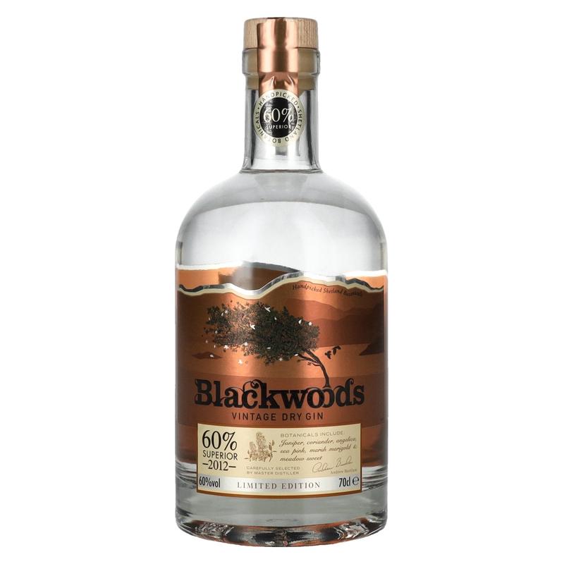 Blackwoods Vintage Dry Gin Limited Edition Superior 2012 60% Vol. 0,7l