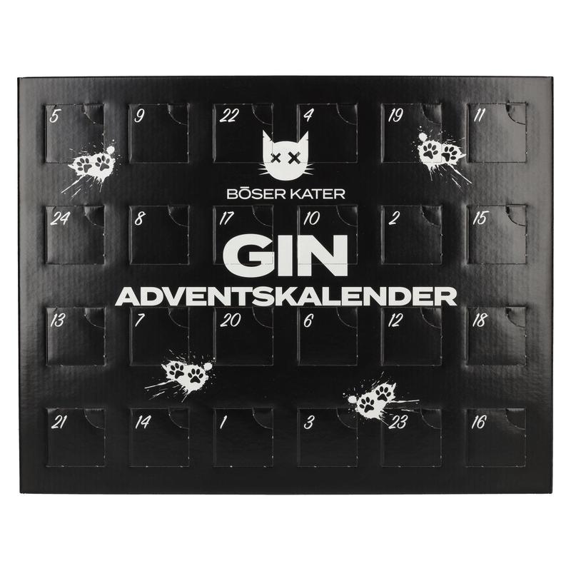 BOESER KATER Gin Advent calendar 36,9% Vol. 24x0,025l