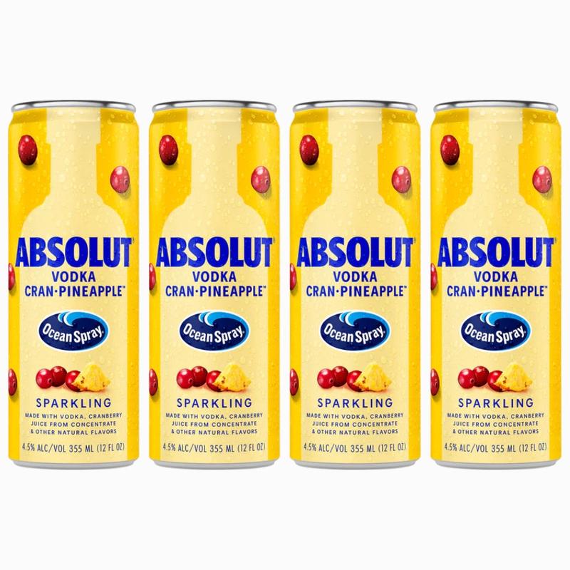 Absolut Ocean Spray Cran-Pineapple 4pk