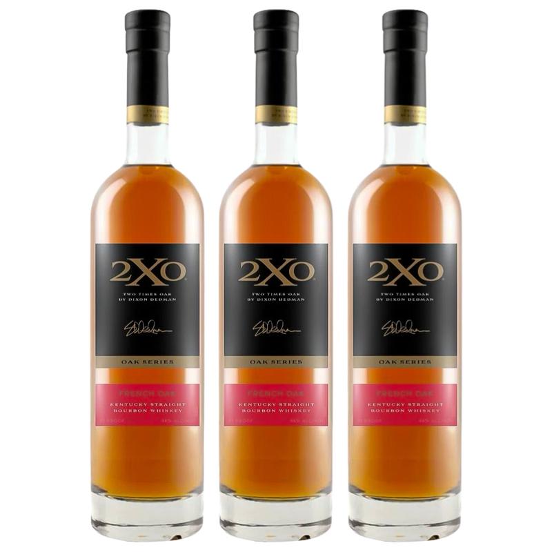 2XO Oak Series French Oak Kentucky Straight Bourbon 3pk