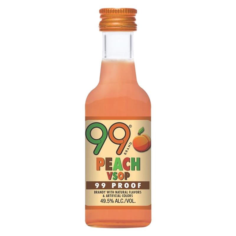 99 Brand Peach Flavored Brandy Vsop 50ml 12 Pack