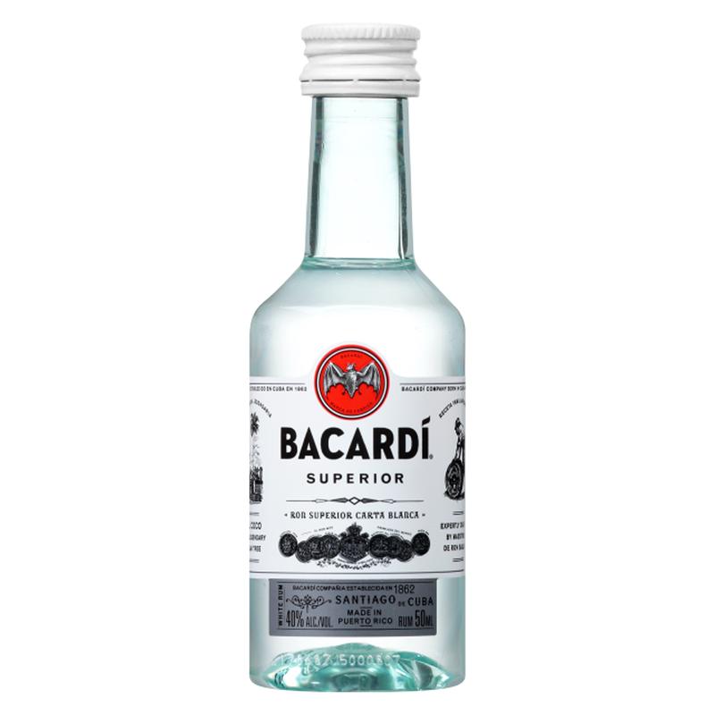 Bacardi Light Rum Superior 50ml 10 Pack