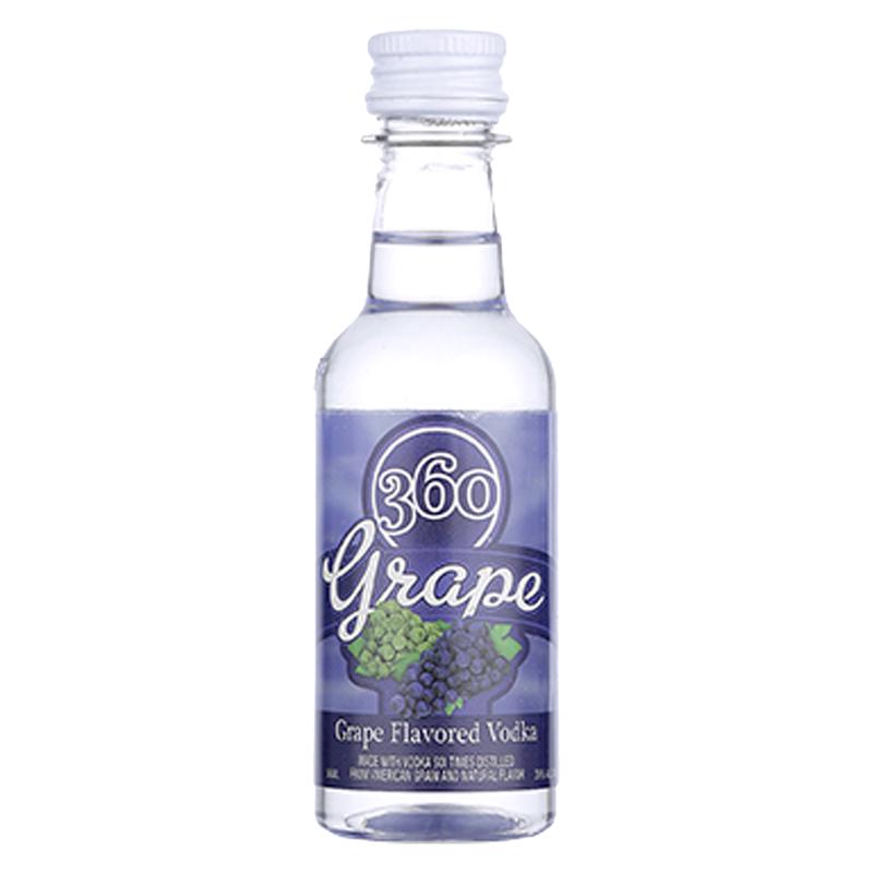 360 Grape Vodka 50ml 10 Pack