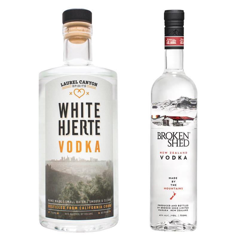 White Hjerte Vodka Small Batch & Broken Shed Vodka Bundle